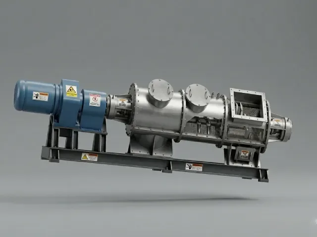Смеситель шнековый горизонтальный