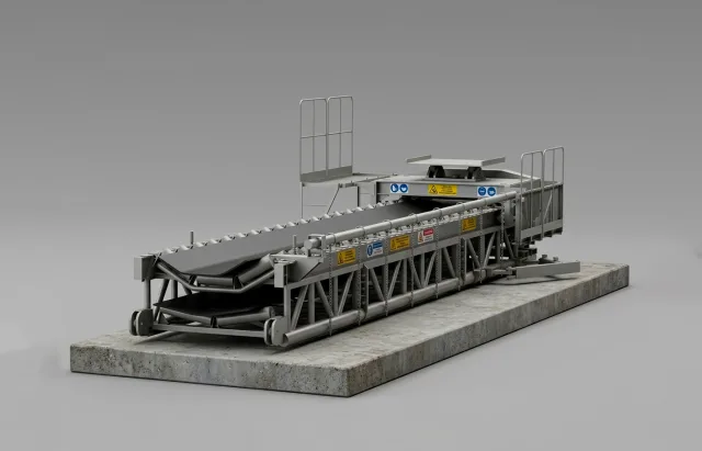 Конвейер ленточный телескопический 1000